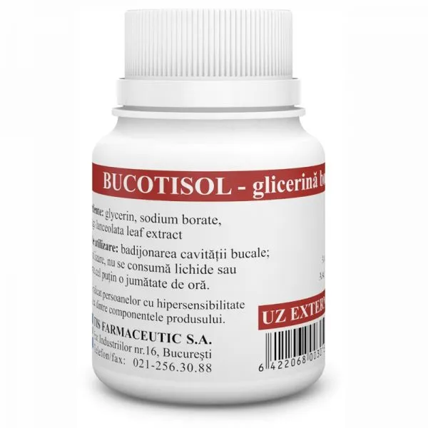 Glicerina boraxata Bucotisol, 25 ml, Tis