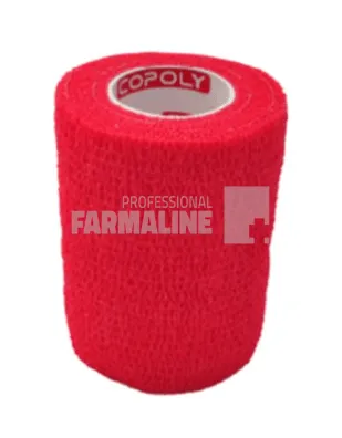 Bandaj adeziv 10 cm rosu - sport