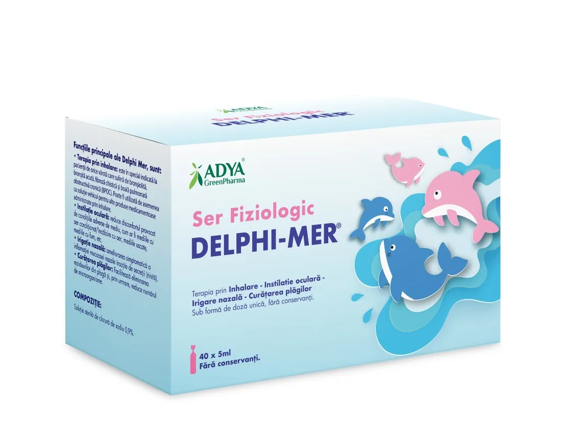 Delphi-Mer Ser Fiziologic 40 unidoze x 5ml - Adya Green Pharma