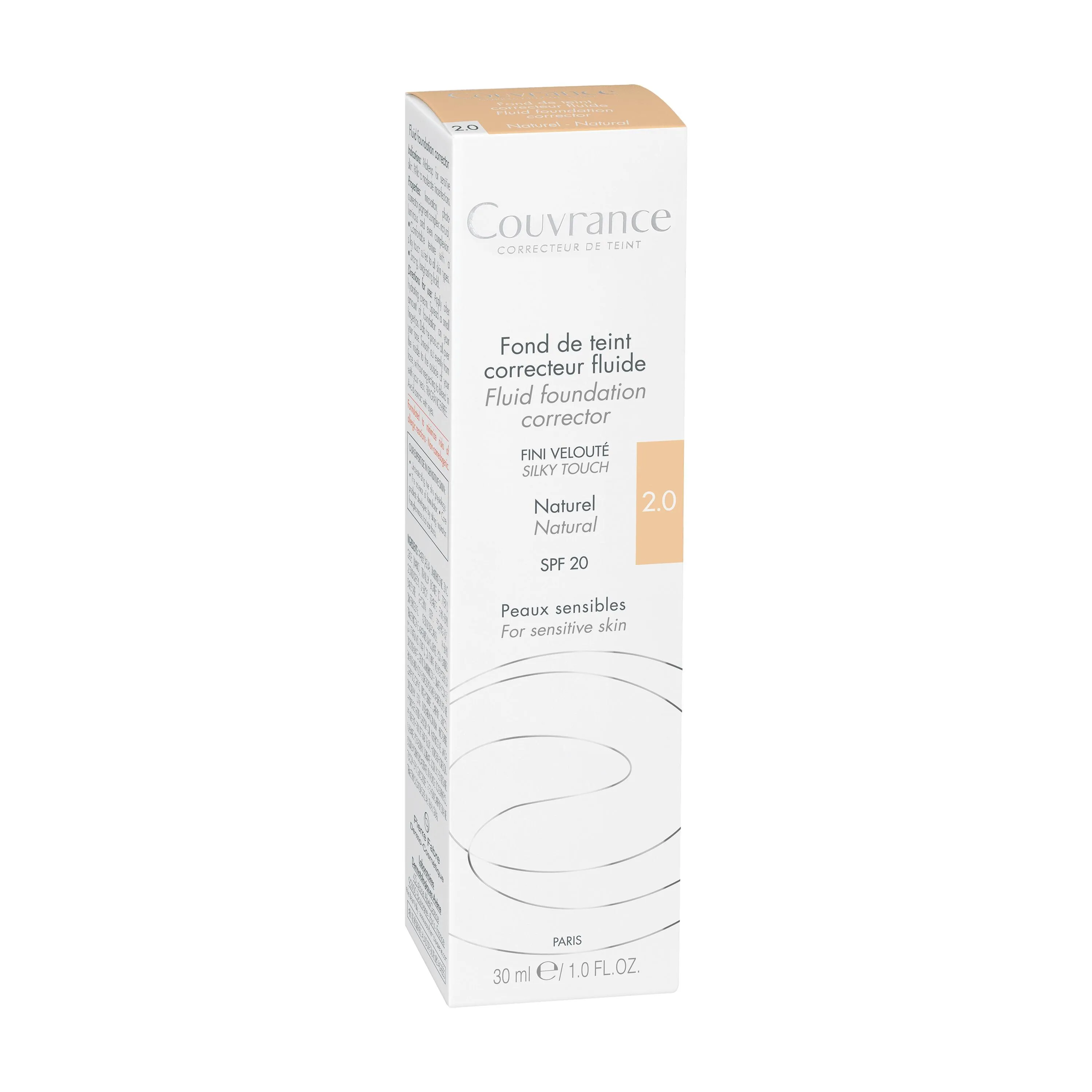 Avene Couvrance Fond de ten fluid SPF 20 Natural 2.0 30 ml