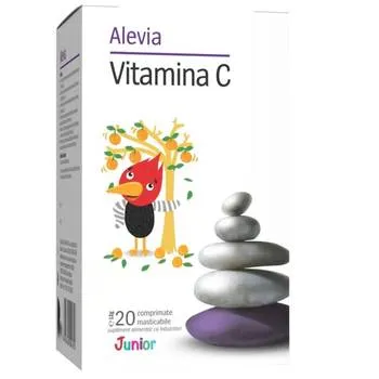 Vitamina C Junior, 20 comprimate, Alevia