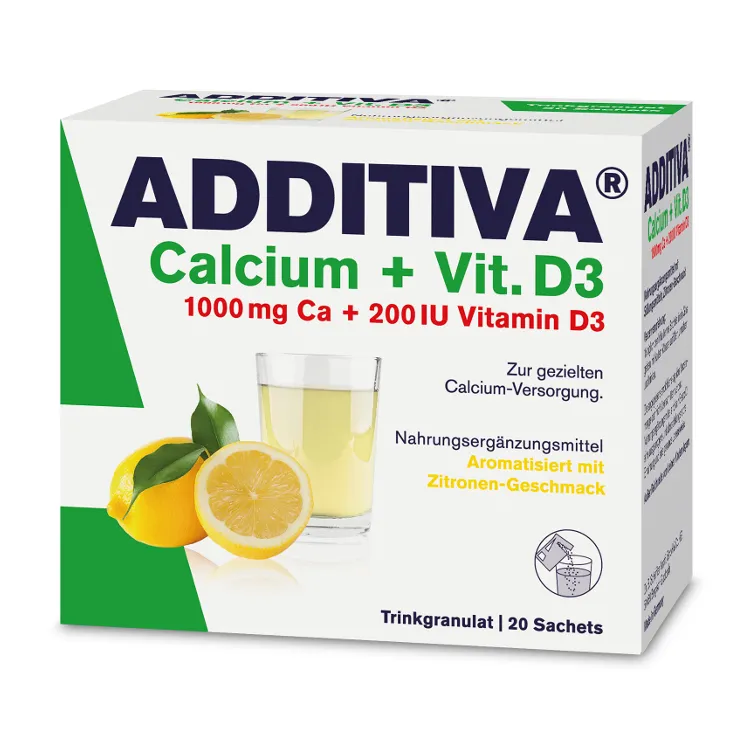 ADDITIVA Ca 1000mg+D3 x 20 plicuri