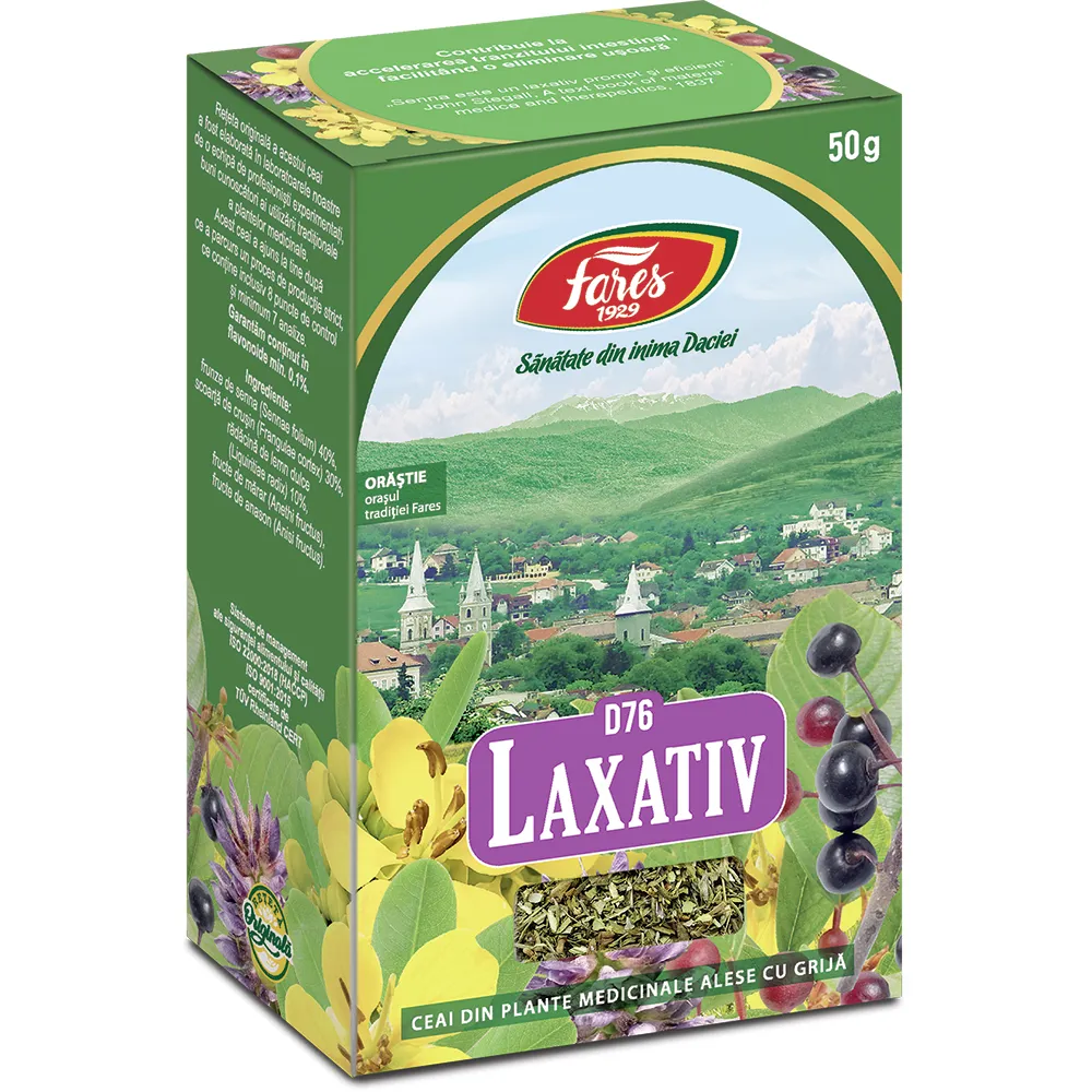 Ceai Laxativ, D76, 50 g, Fares