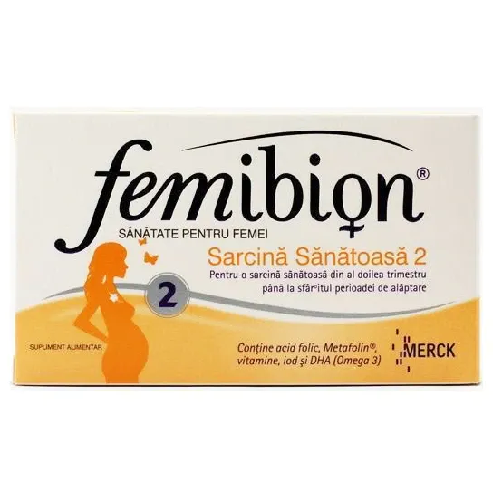 Femibion Sarcina Sanatoasa 2, 30 comprimate + 30 capsule