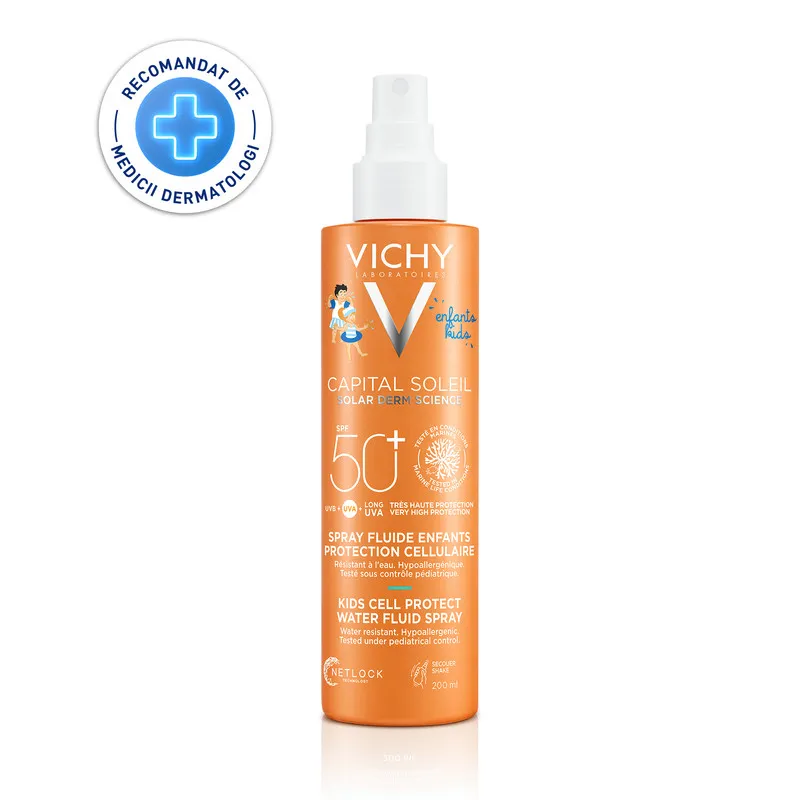 VICHY CAPITAL SOLEIL CELL PROTECT SPRAY FLUID SPF50+ PENTRU COPII 200ML