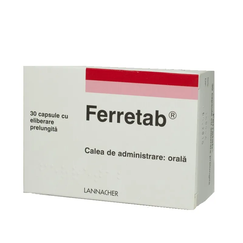 FERRETAB R x 30 CAPS. ELIB. PREL. FARA CONCENTRATIE LANNACHER HEILMITTEL - GEROT LANNACH