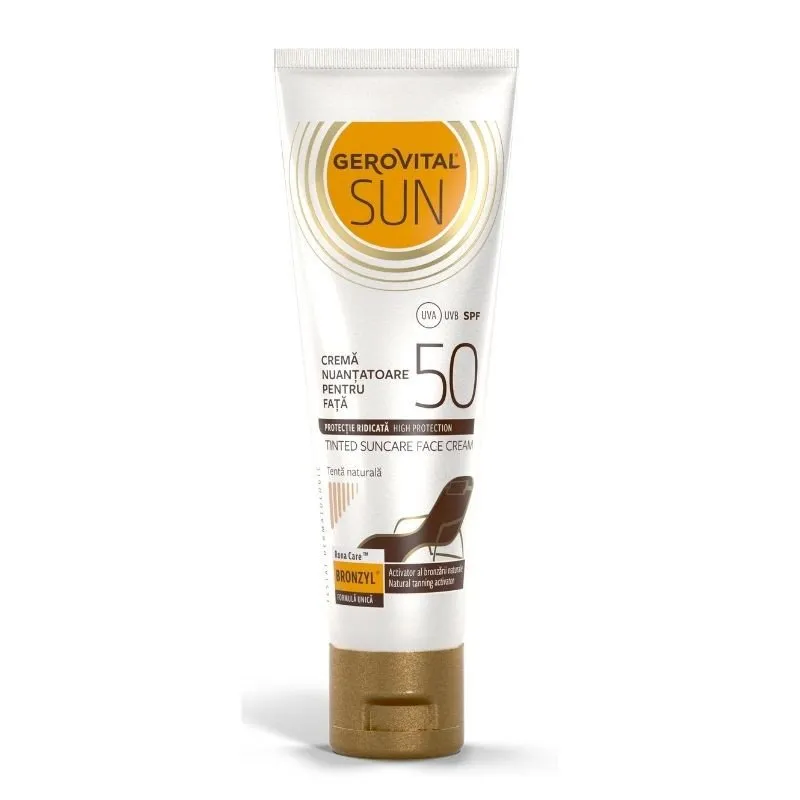 Gerovital Sun Crema pentru fata nuantatoare SPF50 50 ml