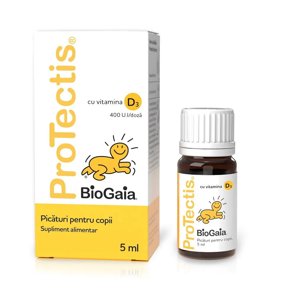 Protectis picaturi cu vitamina D3 x 5 ml (EwoPharma)