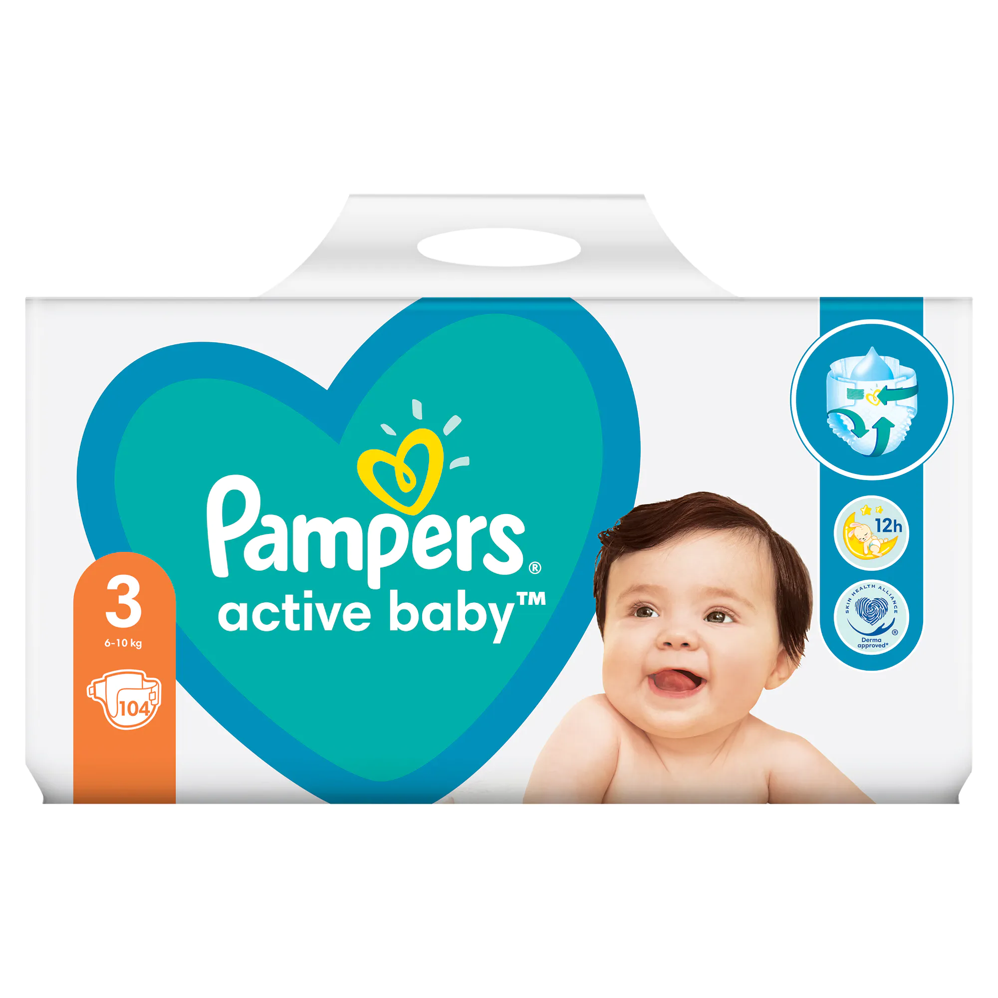 Pampers Active baby nr. 3 (6-10 kg) x 104 bucati