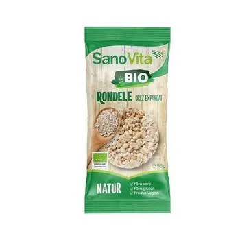 Rondele din orez expandat BIO, 56g, SanoVita