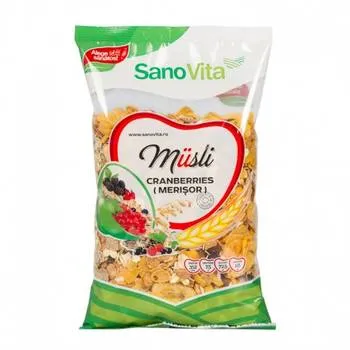 Musli cu merisor, 400g, SanoVita