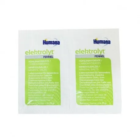 HUMANA Electrolyt fenicul, 2 plicuri x 6.25g