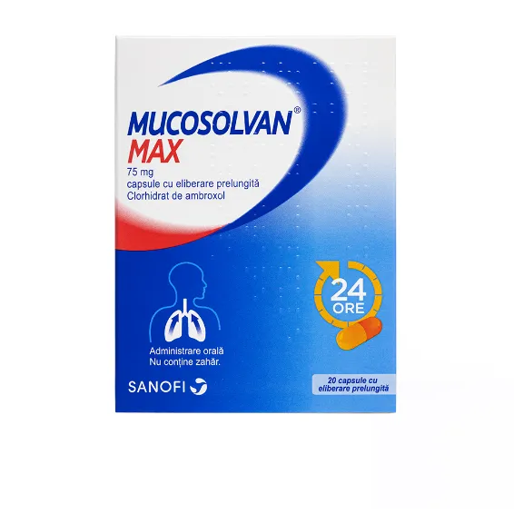 Mucosolvan Max 75 mg 20 capsule