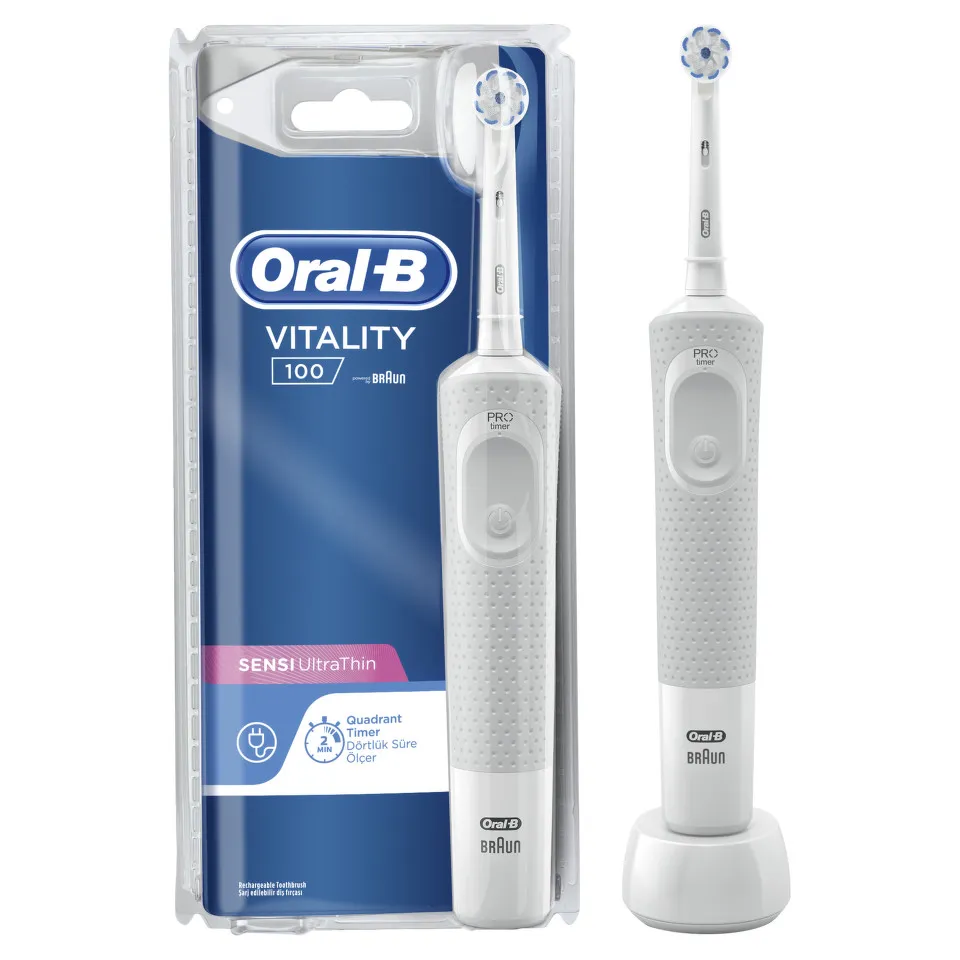 ORAL B PERIUTA ELECTRICA D100 WHITE SENSITIVE