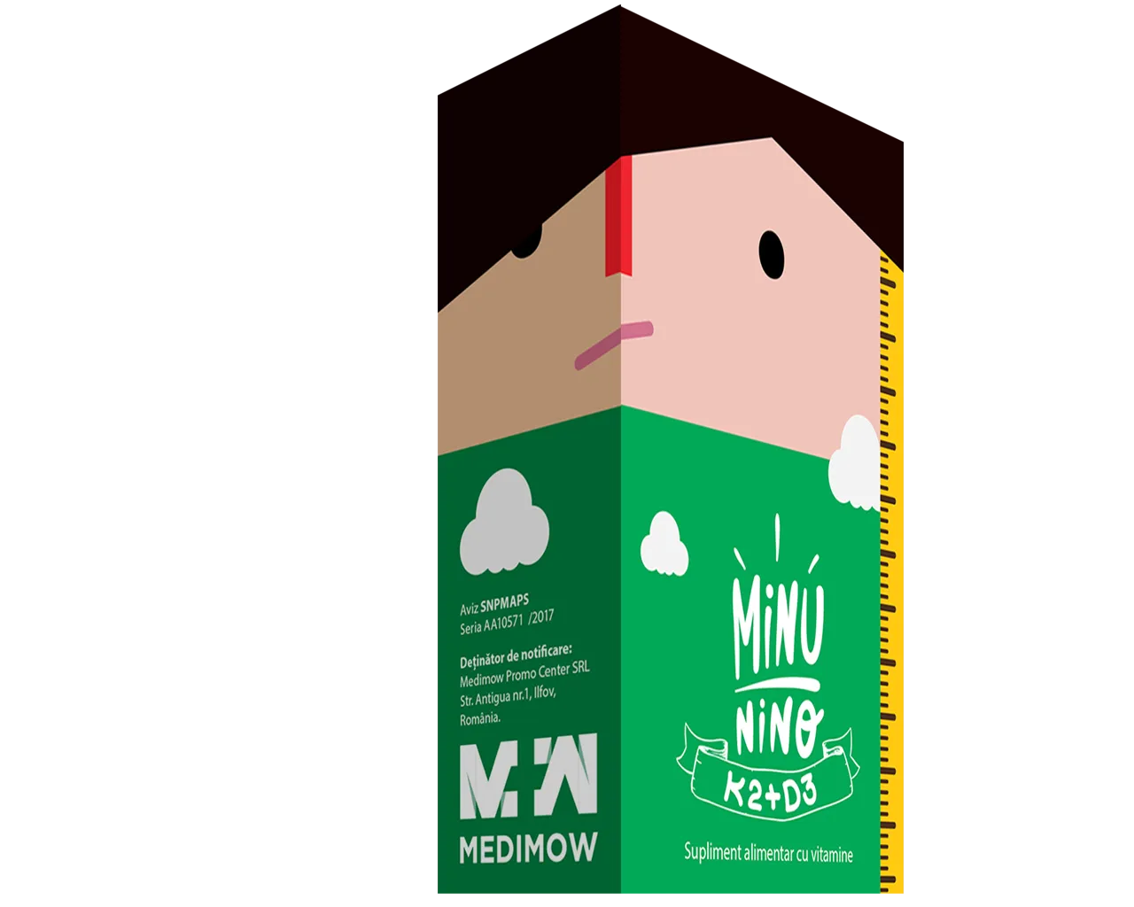 MINUNINO K2 + D3 picaturi x 10 ml (Medimow)