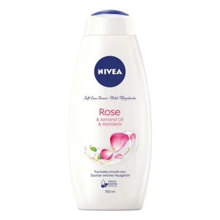 Gel de dus Care & Roses, 750 ml, Nivea