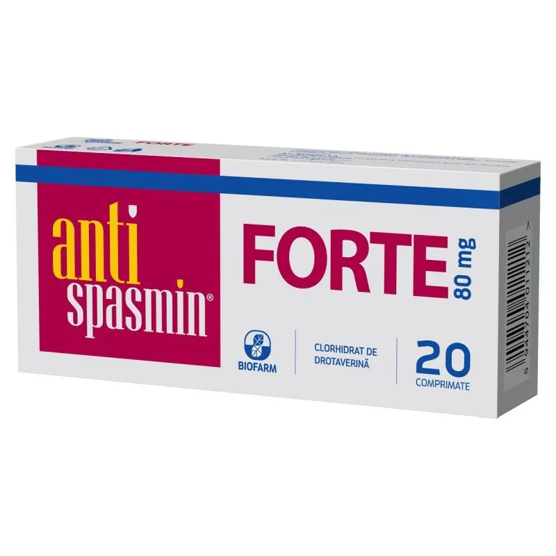 ANTISPASMIN FORTE 80MG 20 COMPRIMATE