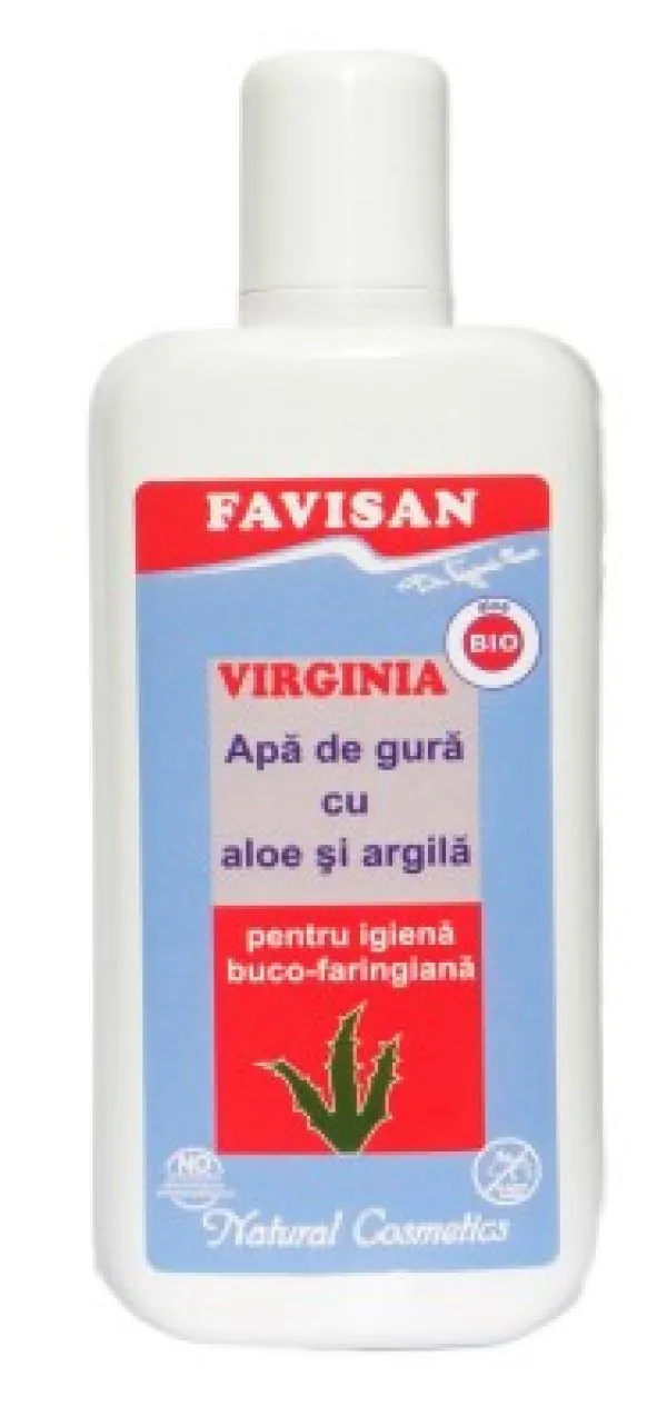 Favisan Apa de gura cu Aloe si Argila Virginia 125 ml