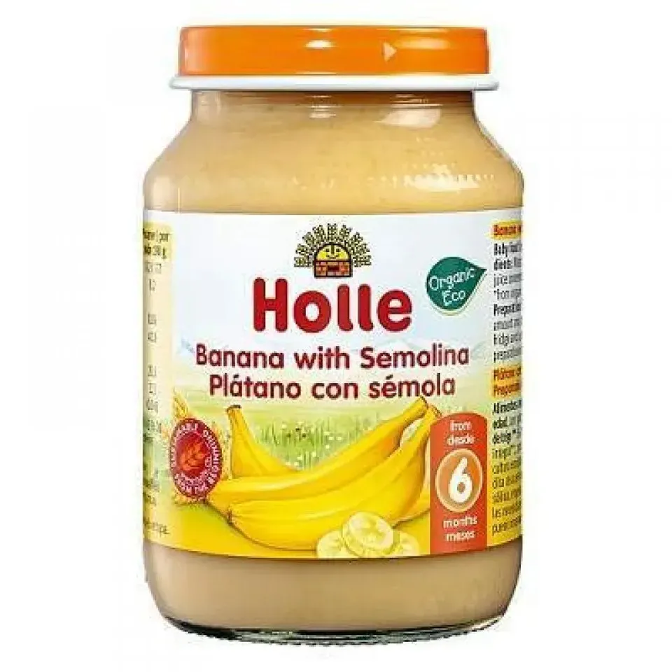 Holle piure banane + gris x 190 grame