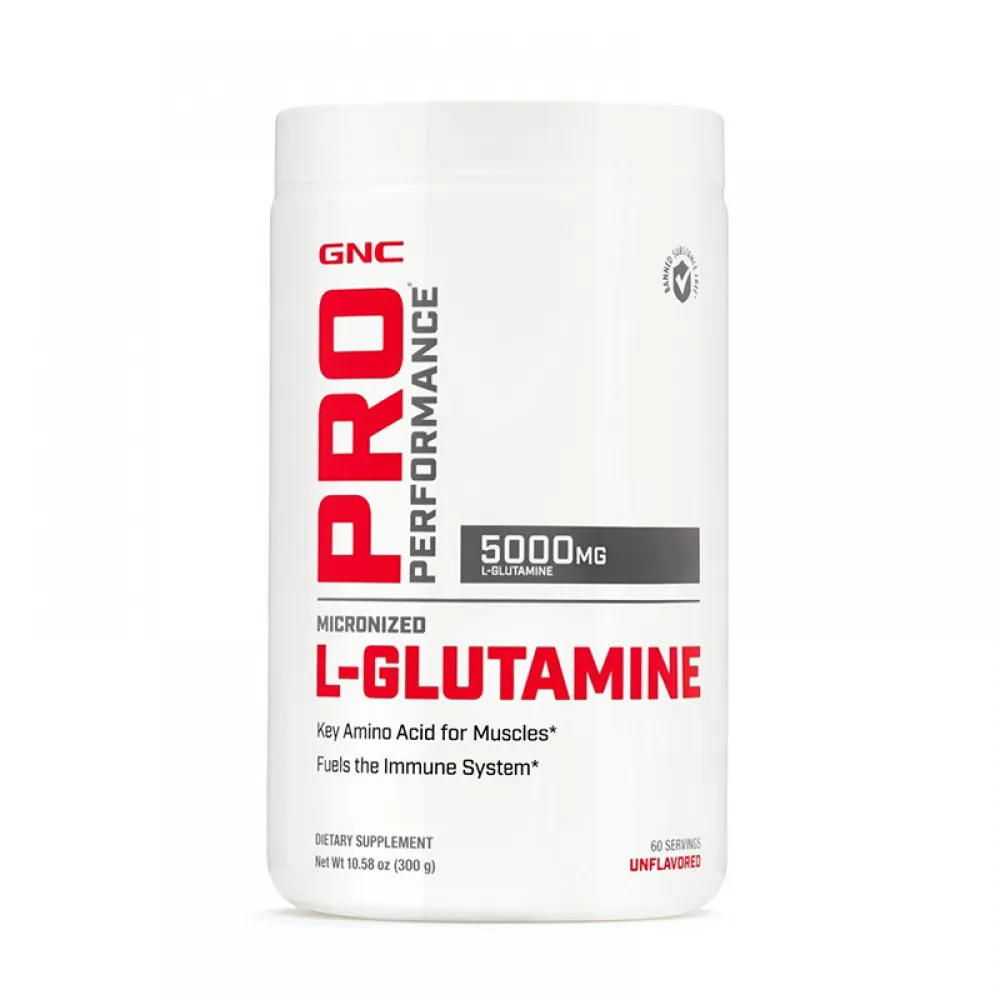 L-Glutamina 5000 mg fara aroma (300 grame), GNC Pro Performance