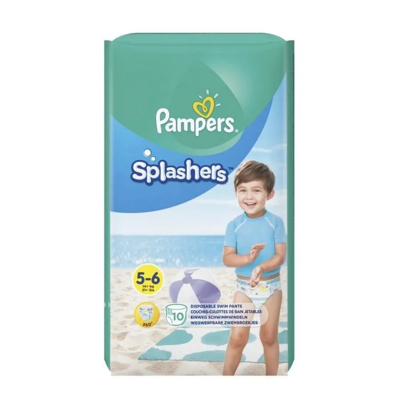 PAMPERS 5 Splashers  +14kg x 10buc