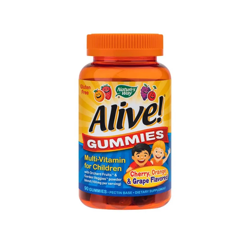 SECOM Alive Gummies Multi-Vitamin for Children, 90 jeleuri, Nature`s Way