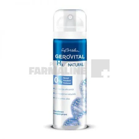 Gerovital H3 Natural Deodorant spray 150 ml