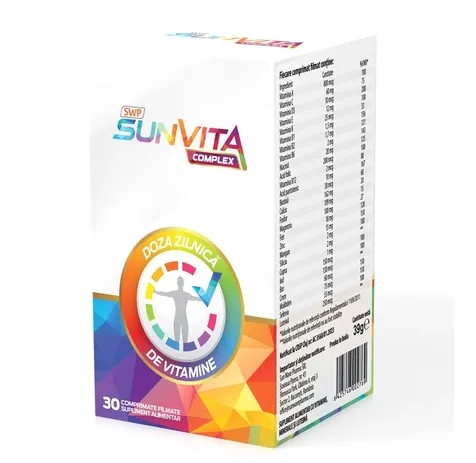 SUNVITA COMPLEX, 30 comprimate, Sun Wave Pharma