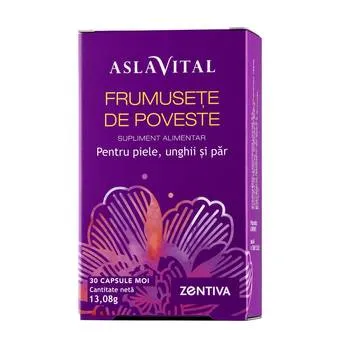 Frumusete de poveste pentru piele, unghii si par, 30 capsule moi, Aslavital