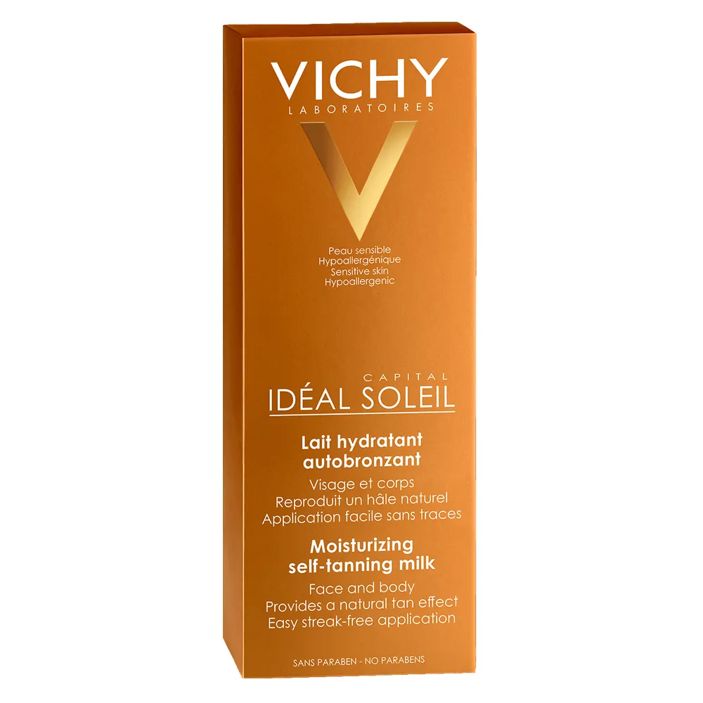 Vichy  Ideal Soleil Lapte hidratant autobronzant pentru fata si corp 100 ml