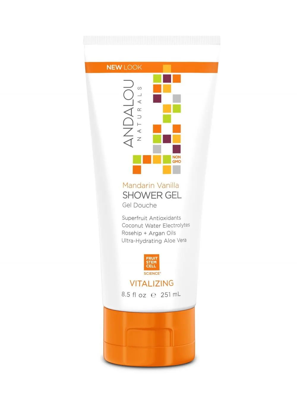 Andalou 26233 Mandarin Vanilla Vitalizing Shower Gel 251 ml