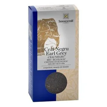 Ceai Bio Ceai Negru Earl Grey, 90g, Sonnentor