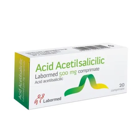 Acid Acetilsalicilic LPH, 500 mg, 20 comprimate, Labormed