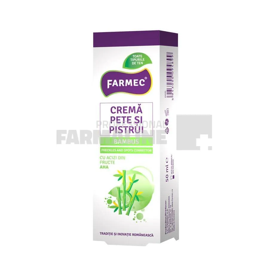 Farmec Crema pentru pete si pistrui si albirea tenului 50 ml