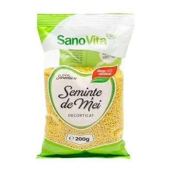 Seminte de mei decorticat, 200g, SanoVita