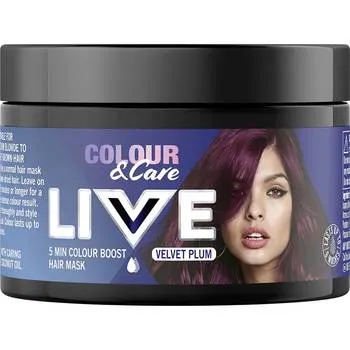 Masca de colorare si ingrijire Schwarzkopf Velvet Plum, 150ml, Live