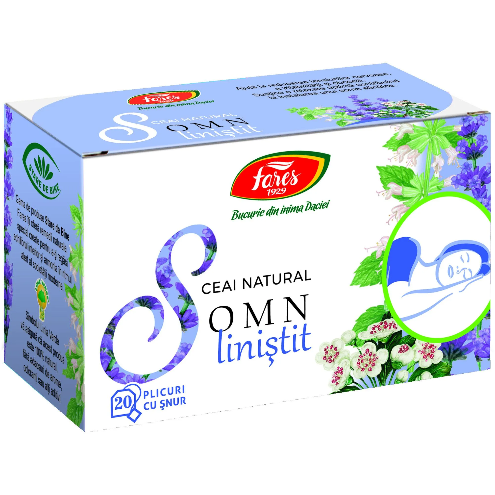 Somn linistit,ceai natural,20 plicuri