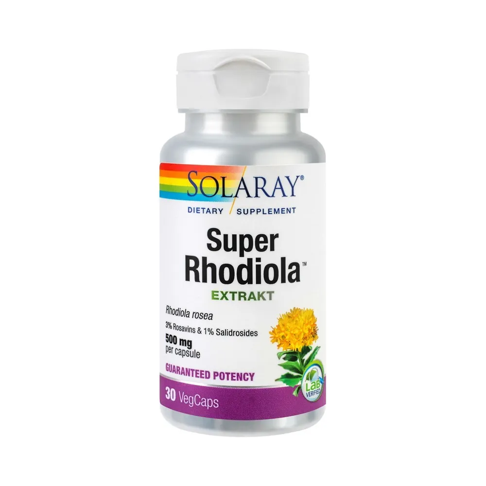 SECOM Super Rhodiola 500 mg ,30 capsule, Solaray