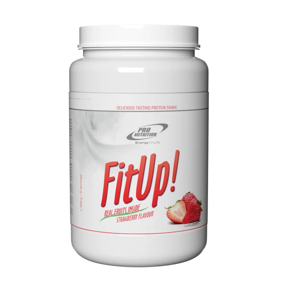 FitUp cu aroma de capsuni, 900 g, Pro Nutrition