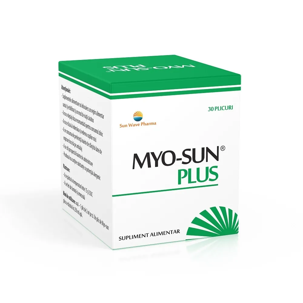 Myo-sun Plus, 30 plicuri, Sun Wave Pharma