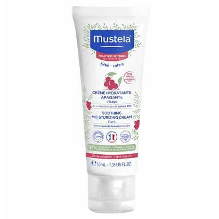 Crema hidratanta calmanta pentru piele sensibila, 40 ml, Mustela