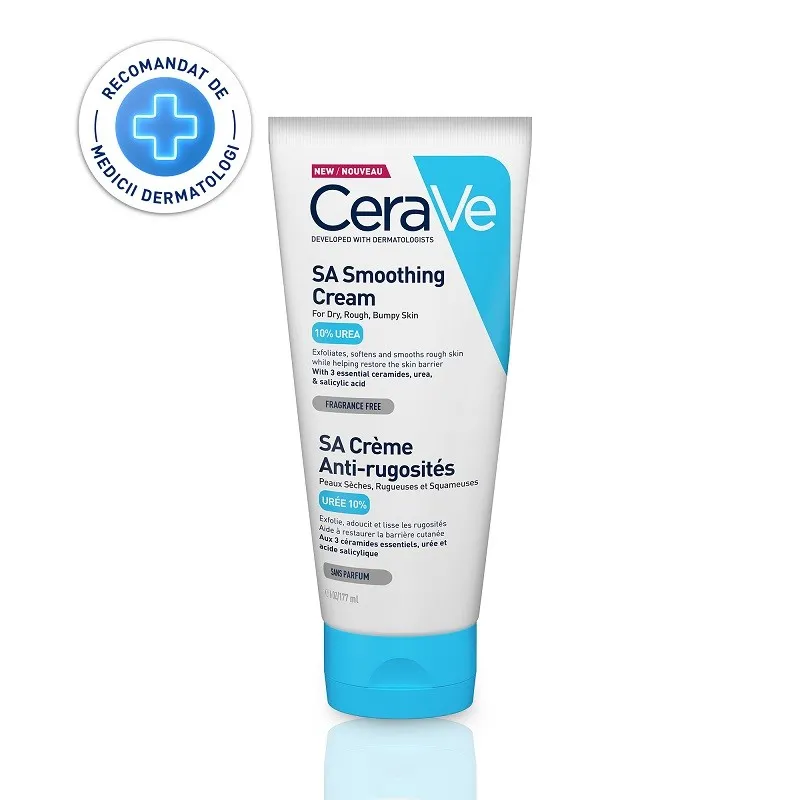 CERAVE SA CREMA HIDRATANTA SI EXFOLIANTA PENTRU PIELE USCATA ASPRA CU RUGOZITATI 177G