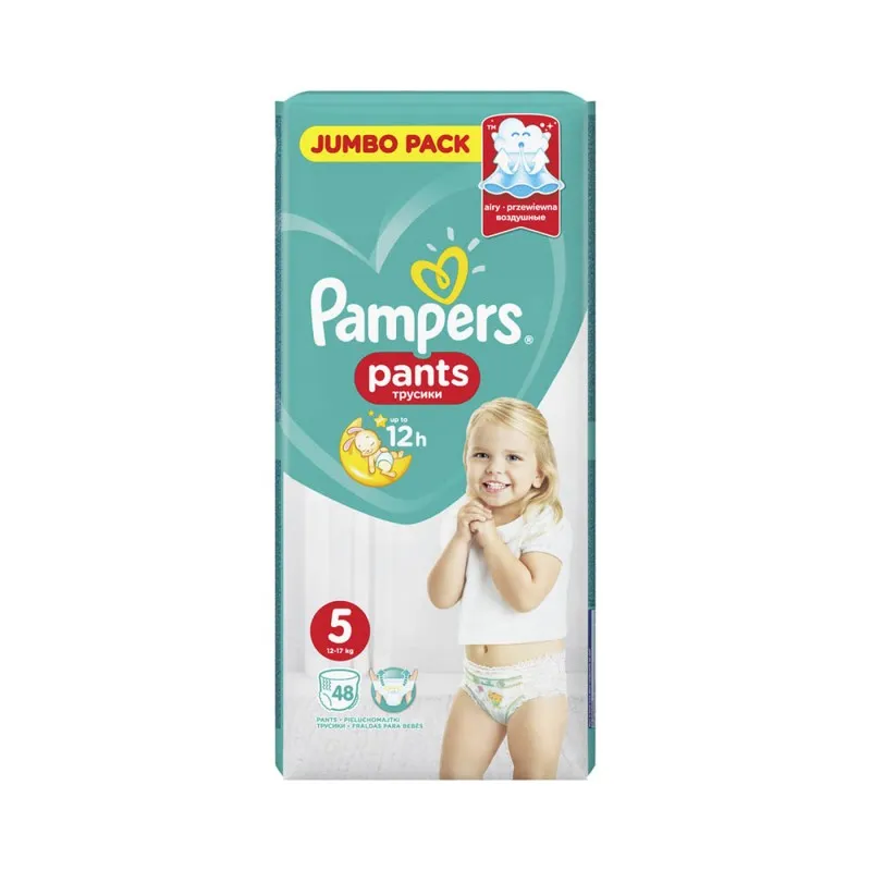 Pampers active baby pants nr. 5 (12-17 kg) x 48 bucati