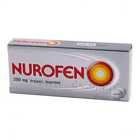 NUROFEN 200 mg x 24 DRAJ. 200mg RECKITT BENCKISER  R