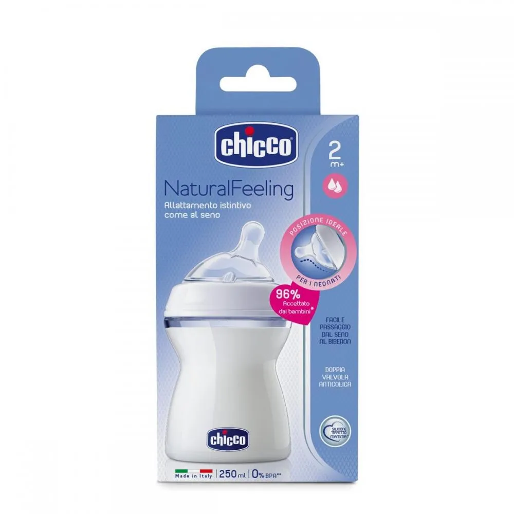 Natural Feeling Biberon Plastic 250ml 2+