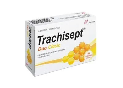 LABORMED TRACHISEPT DUO CLASIC 16 COMPRIMATE DE SUPT