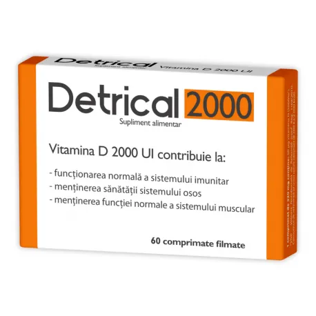 Detrical 2000 Iu, 60 Comprimate