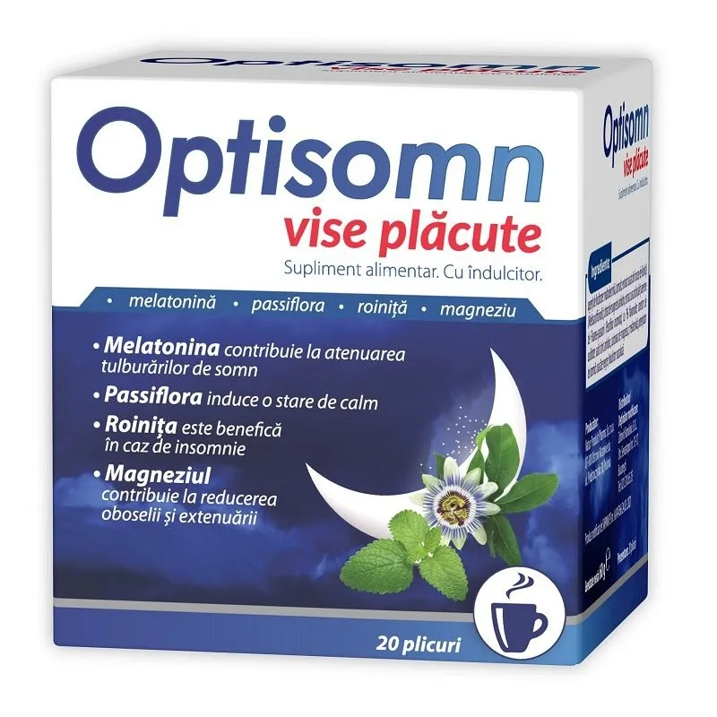 ZDROVIT OPTISOMN CEAI VISE PLACUTE 20 PLICURI