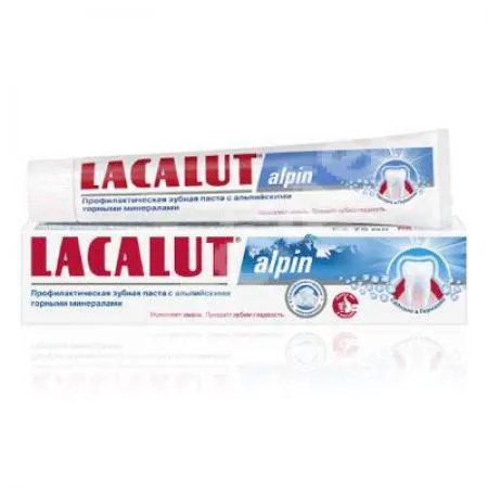 Pasta de dinti Lacalut Alpin, 75 ml, Theiss Naturwaren