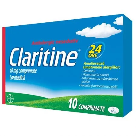 Claritine, 10 mg, 10 comprimate, Bayer